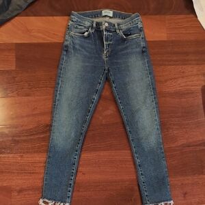 Agolde Ankle Jeans in Deep Blue